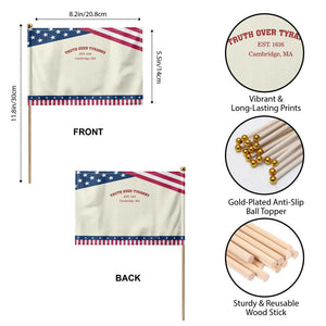 Truth Over Tyranny Patriotic Handheld Flag Protect Higher Education Academic Independence TS10 Print Your Wear