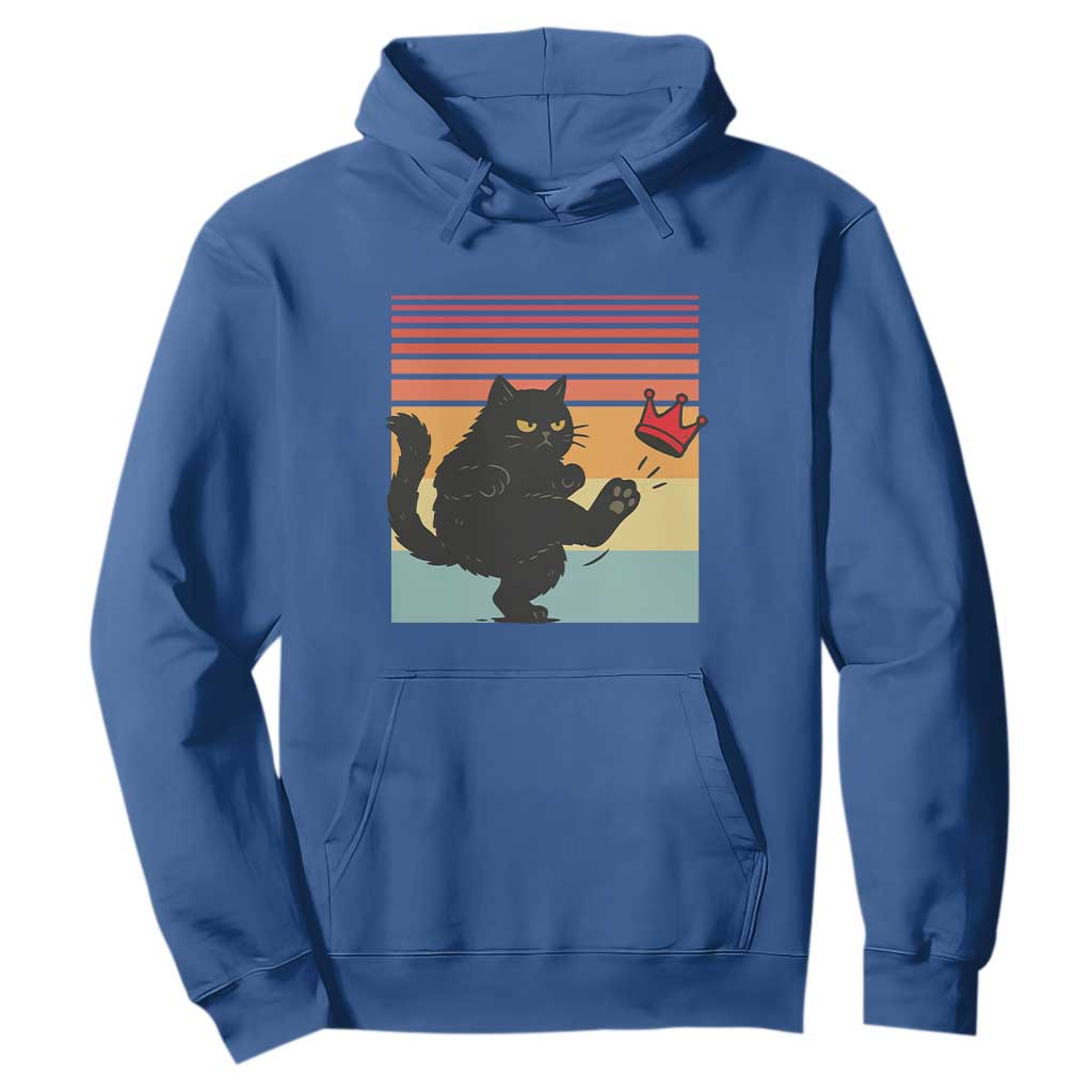 No Kings Black Cat Hoodie Funny Kitten Social Justice TS10 Royal Blue Print Your Wear