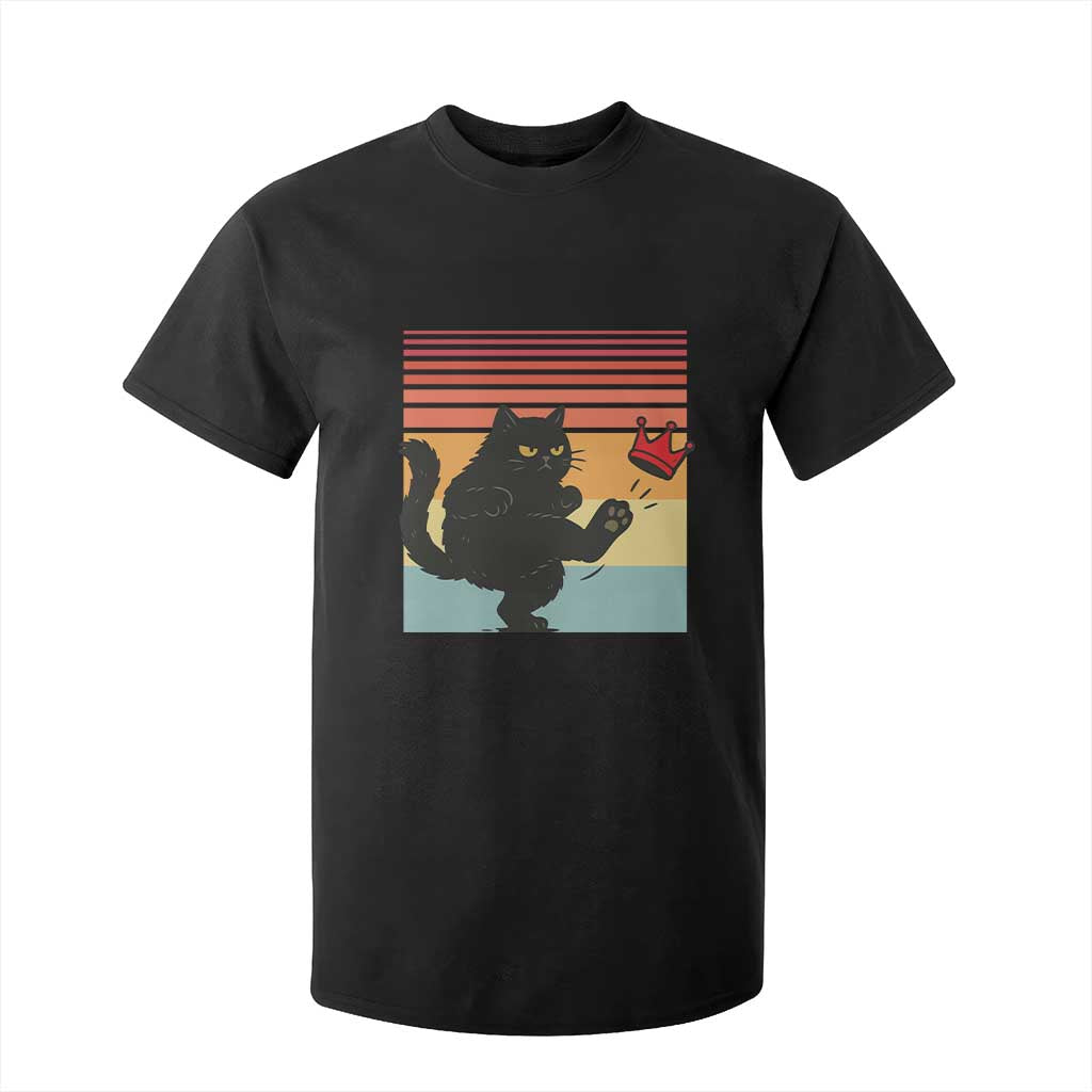 No Kings Black Cat T Shirt For Kid Funny Kitten Social Justice TS10 Black Print Your Wear