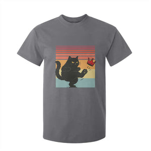 No Kings Black Cat T Shirt For Kid Funny Kitten Social Justice TS10 Charcoal Print Your Wear