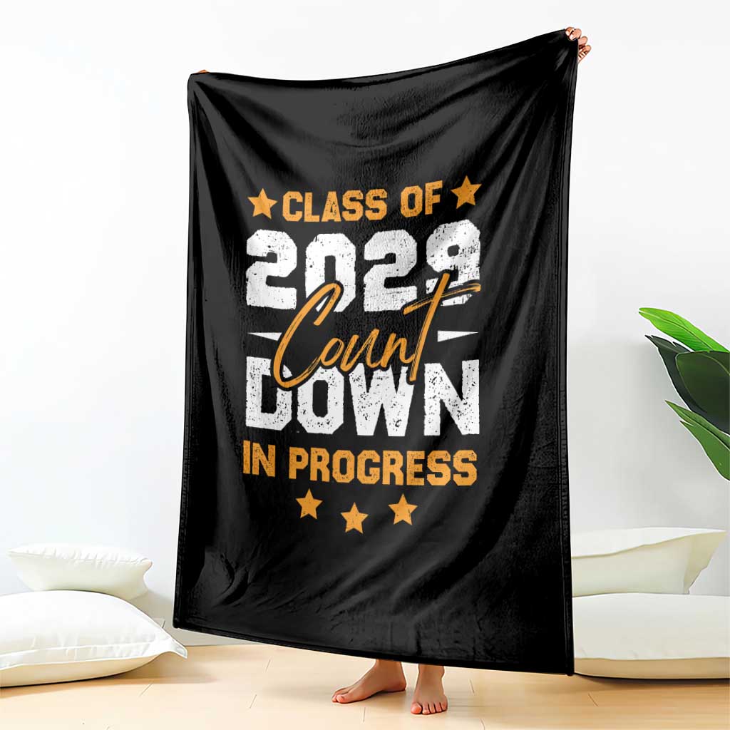Class Of 2029 Count Down Graduating Throw Blanket TS10 Print Your Wear