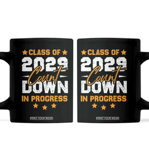 Class Of 2029 Count Down Graduating Coffee Mug TS10 Black Print Your Wear