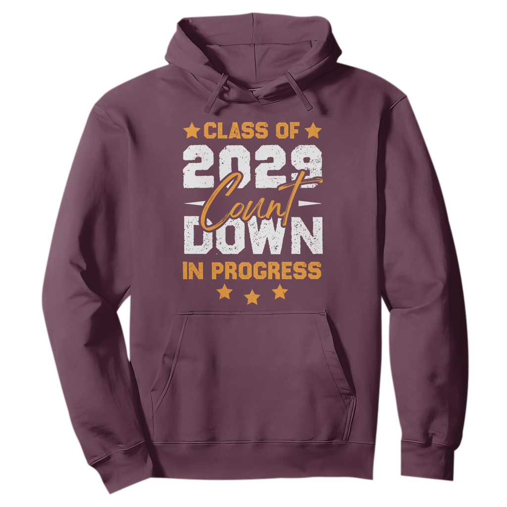 Class Of 2029 Count Down Graduating Hoodie TS10 Maroon Print Your Wear