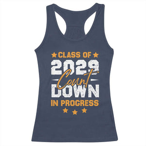 Class Of 2029 Count Down Graduating Racerback Tank Top TS10 Navy Print Your Wear