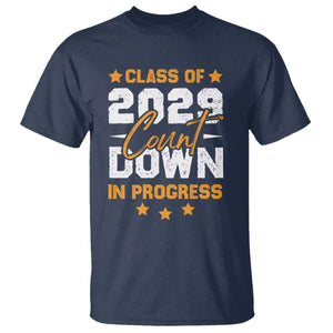 Class Of 2029 Count Down Graduating T Shirt TS10 Navy Print Your Wear