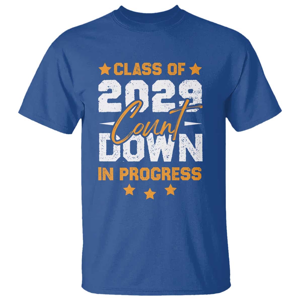 Class Of 2029 Count Down Graduating T Shirt TS10 Royal Blue Print Your Wear