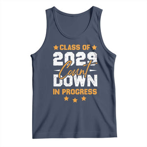 Class Of 2029 Count Down Graduating Tank Top TS10 Navy Print Your Wear