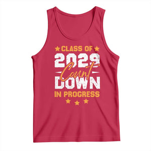 Class Of 2029 Count Down Graduating Tank Top TS10 Red Print Your Wear