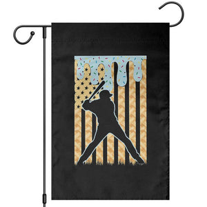 Baseball Drip Garden Flag Dripping Ice Cream Sprinkles American Flag Boys TS10 Black Print Your Wear