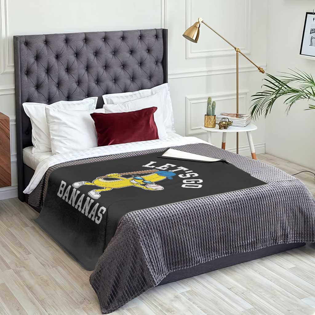 Funny Banana Throw Blanket Lets Go Bananas TS10 Print Your Wear