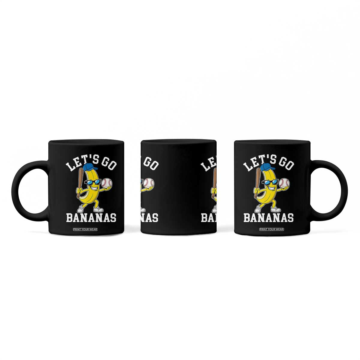 Funny Banana Coffee Mug Lets Go Bananas TS10 Print Your Wear