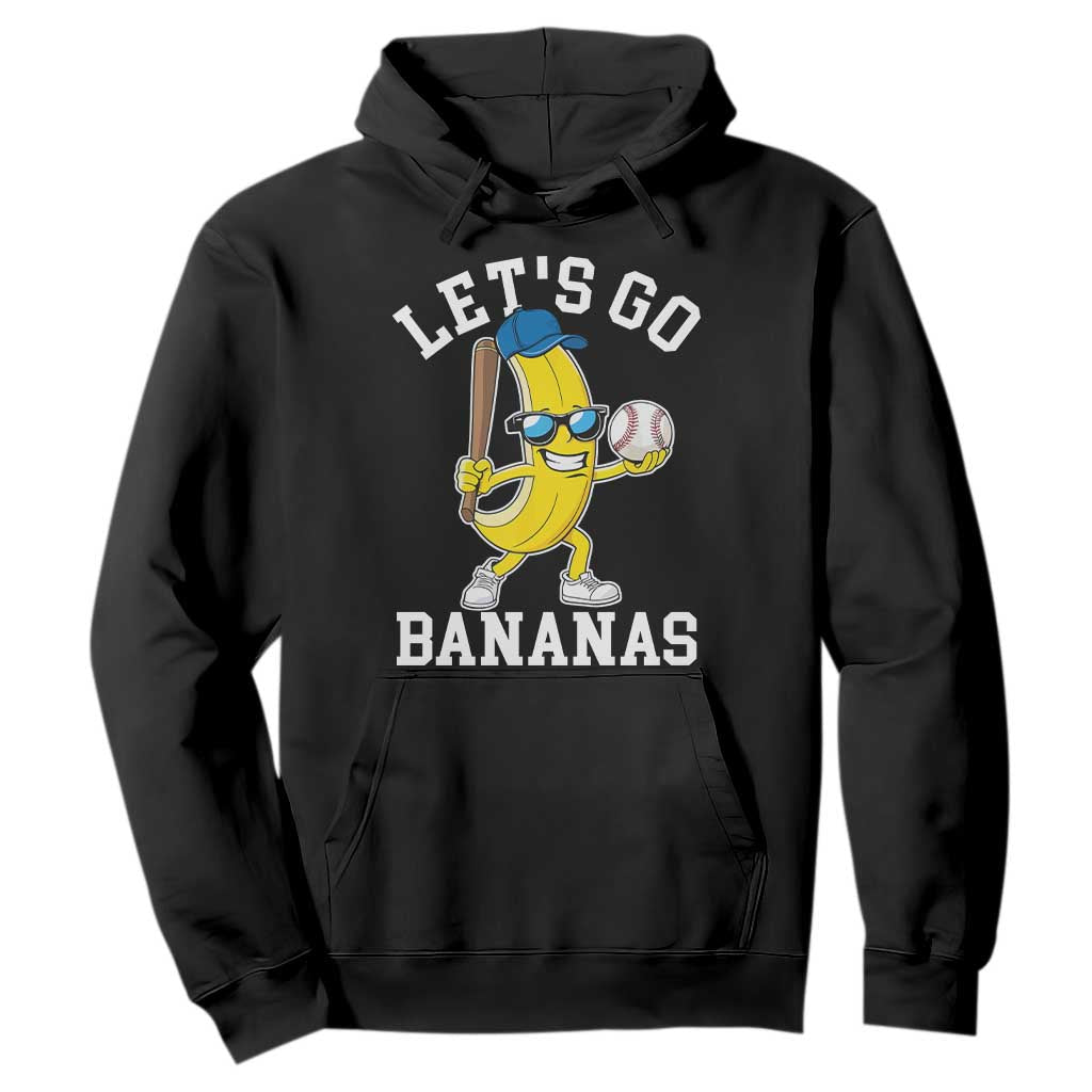Funny Banana Hoodie Lets Go Bananas TS10 Black Print Your Wear
