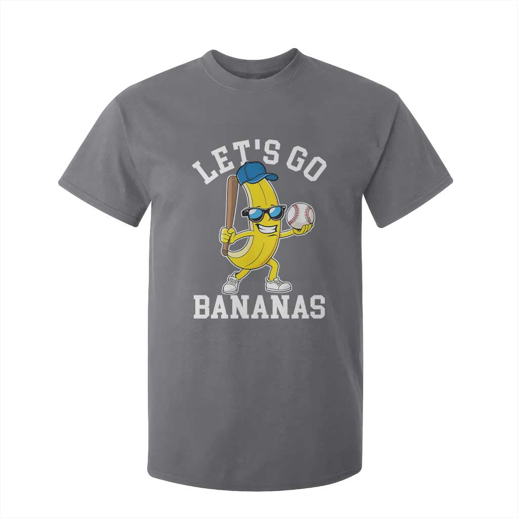 Funny Banana T Shirt For Kid Lets Go Bananas TS10 Charcoal Print Your Wear