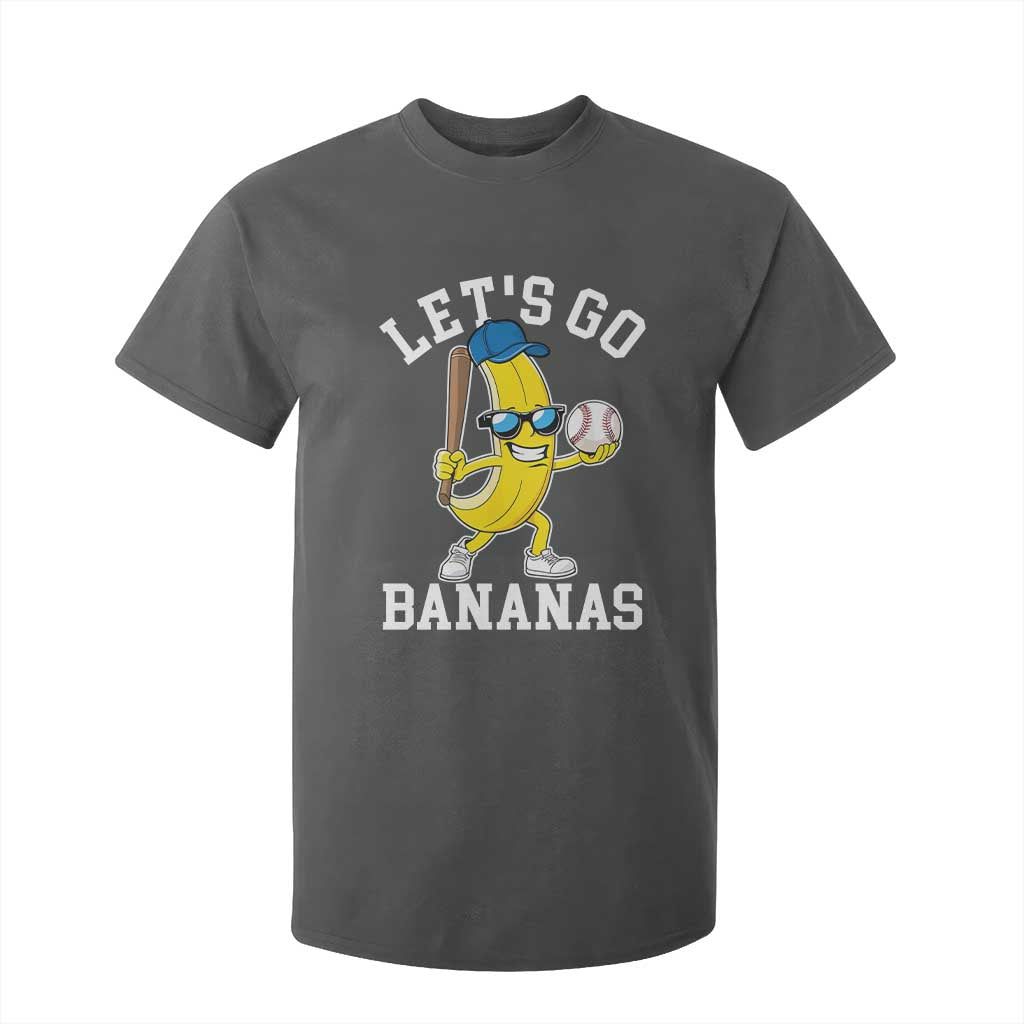Funny Banana T Shirt For Kid Lets Go Bananas TS10 Dark Heather Print Your Wear