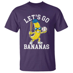 Funny Banana T Shirt Lets Go Bananas TS10 Purple Print Your Wear
