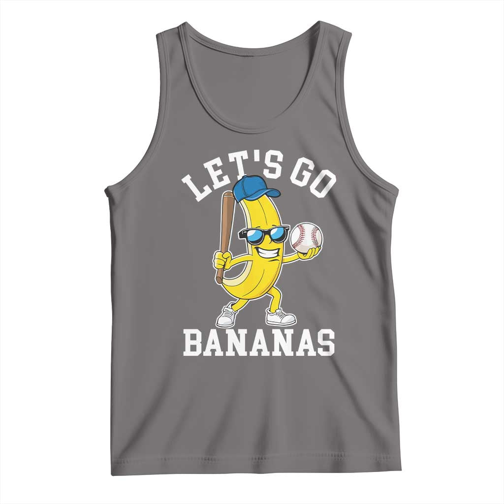 Funny Banana Tank Top Lets Go Bananas TS10 Deep Heather Print Your Wear