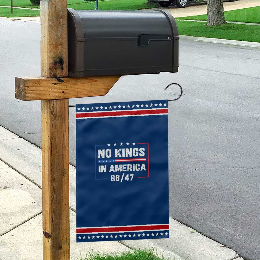 No Kings in America Garden Flag 86 47 Impeach 47 TS10 Classic Blue Red Print Your Wear