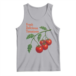 Subtle FDT Tank Top Fresh Delicious Tomatoes Retro Tomato Vine Graphic Political Humor TS10 Athletic Heather Print Your Wear