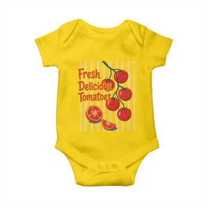 Subtle FDT Baby Onesie Fresh Delicious Tomatoes Striped Retro Vintage 80s Subtle FDT TS10 Daisy Print Your Wear