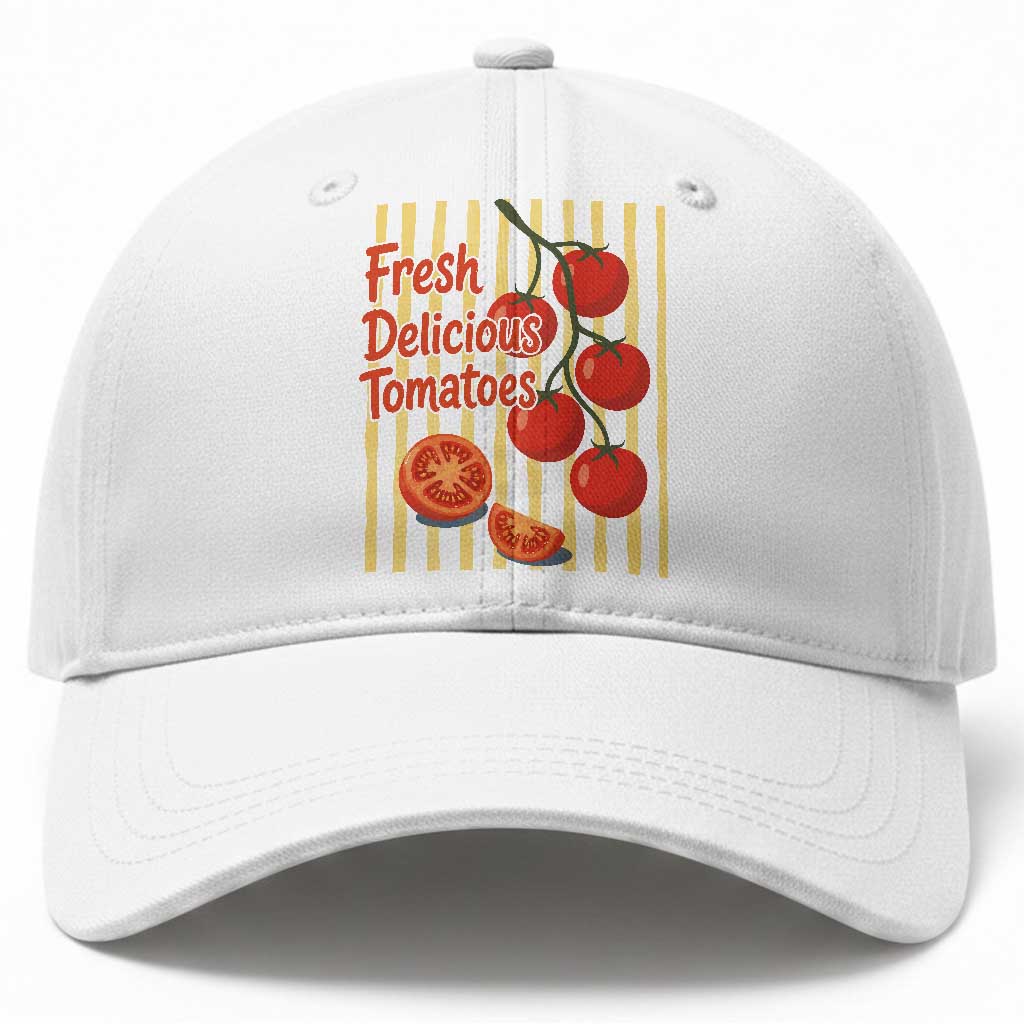 Subtle FDT Baseball Cap Fresh Delicious Tomatoes Striped Retro Vintage 80s Subtle FDT TS10 Print Your Wear
