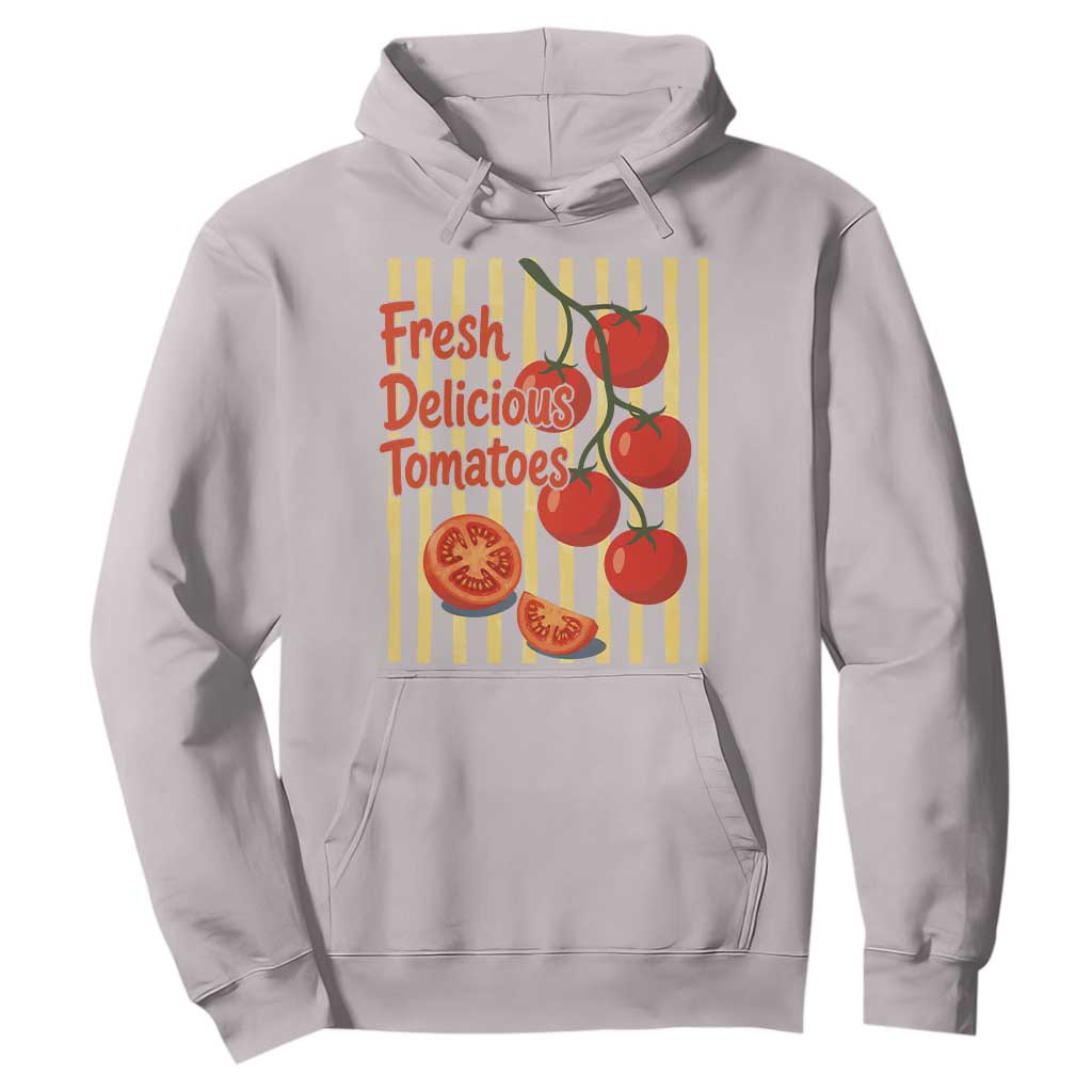 Subtle FDT Hoodie Fresh Delicious Tomatoes Striped Retro Vintage 80s Subtle FDT TS10 Ice Gray Print Your Wear