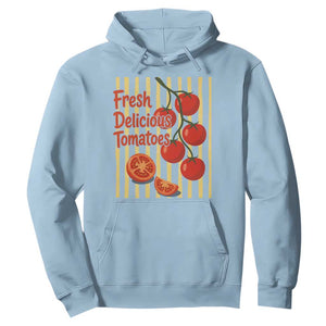 Subtle FDT Hoodie Fresh Delicious Tomatoes Striped Retro Vintage 80s Subtle FDT TS10 Light Blue Print Your Wear