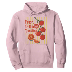 Subtle FDT Hoodie Fresh Delicious Tomatoes Striped Retro Vintage 80s Subtle FDT TS10 Light Pink Print Your Wear