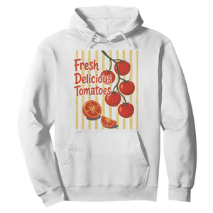 Subtle FDT Hoodie Fresh Delicious Tomatoes Striped Retro Vintage 80s Subtle FDT TS10 White Print Your Wear