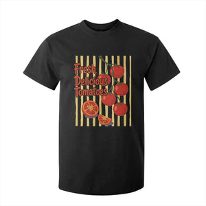 Subtle FDT T Shirt For Kid Fresh Delicious Tomatoes Striped Retro Vintage 80s Subtle FDT TS10 Black Print Your Wear