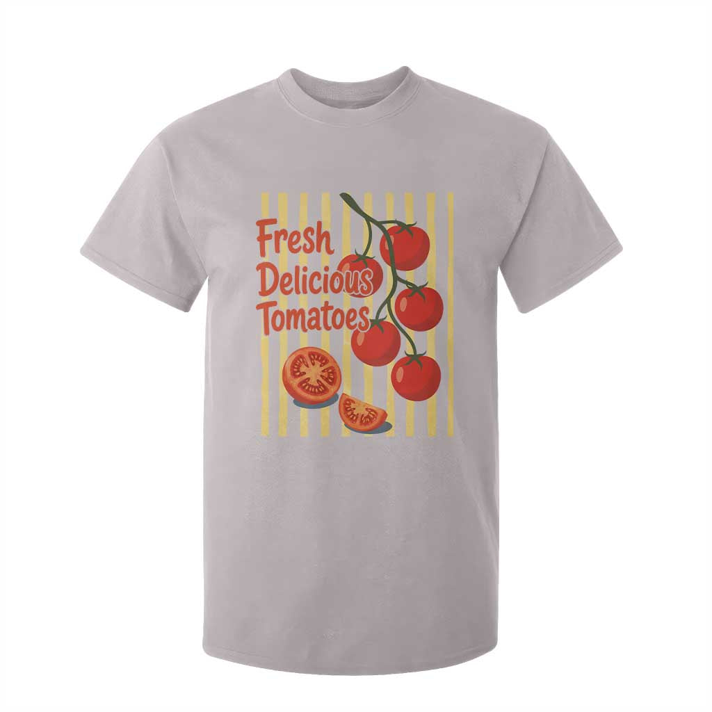 Subtle FDT T Shirt For Kid Fresh Delicious Tomatoes Striped Retro Vintage 80s Subtle FDT TS10 Ice Gray Print Your Wear