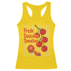Subtle FDT Racerback Tank Top Fresh Delicious Tomatoes Striped Retro Vintage 80s Subtle FDT TS10 Daisy Print Your Wear