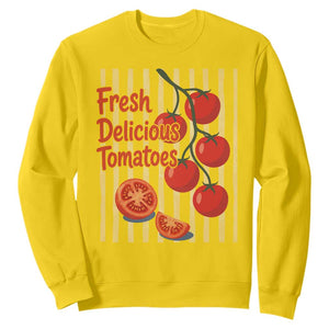 Subtle FDT Sweatshirt Fresh Delicious Tomatoes Striped Retro Vintage 80s Subtle FDT TS10 Daisy Print Your Wear