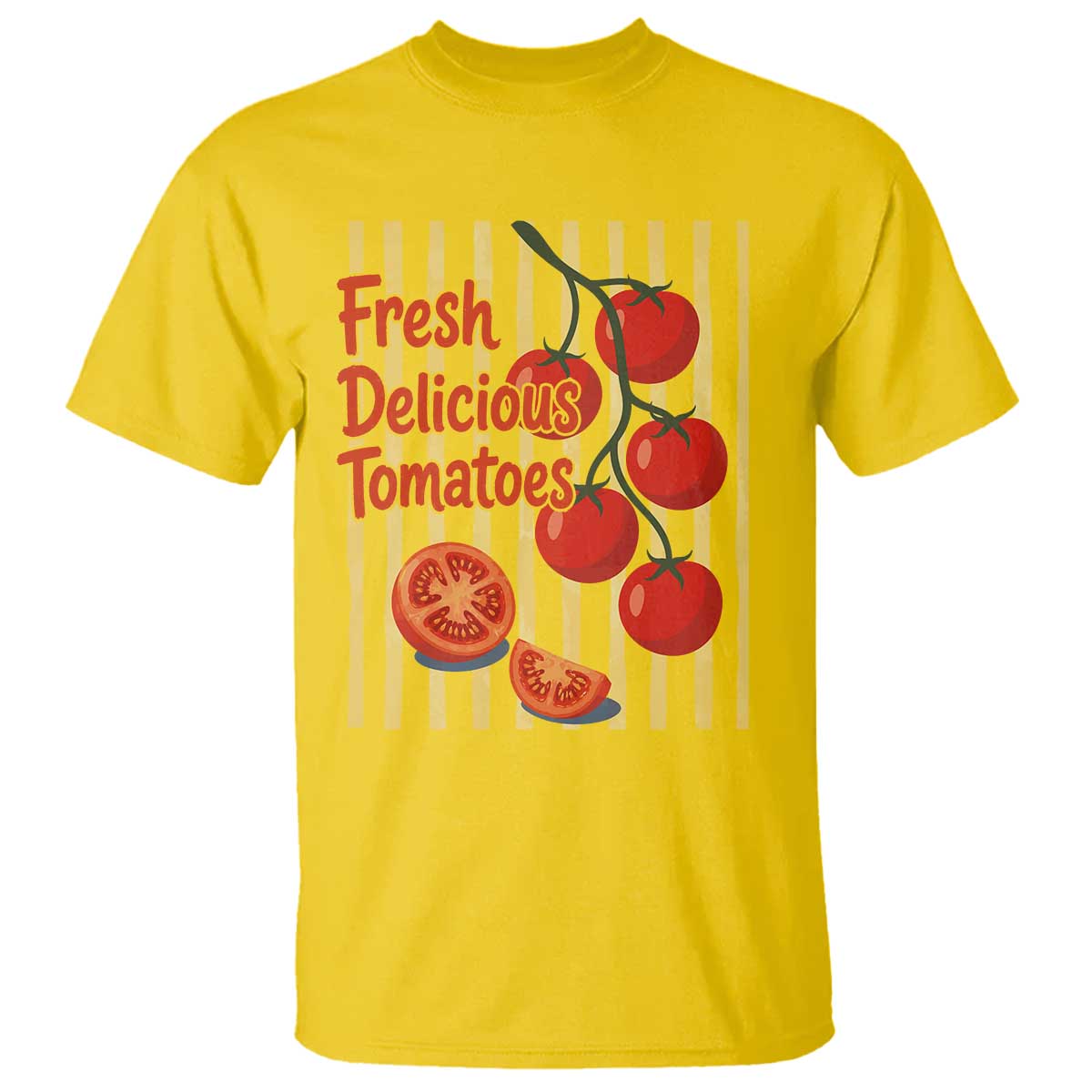 Subtle FDT T Shirt Fresh Delicious Tomatoes Striped Retro Vintage 80s Subtle FDT TS10 Daisy Print Your Wear