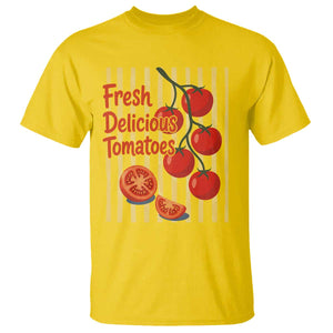Subtle FDT T Shirt Fresh Delicious Tomatoes Striped Retro Vintage 80s Subtle FDT TS10 Daisy Print Your Wear