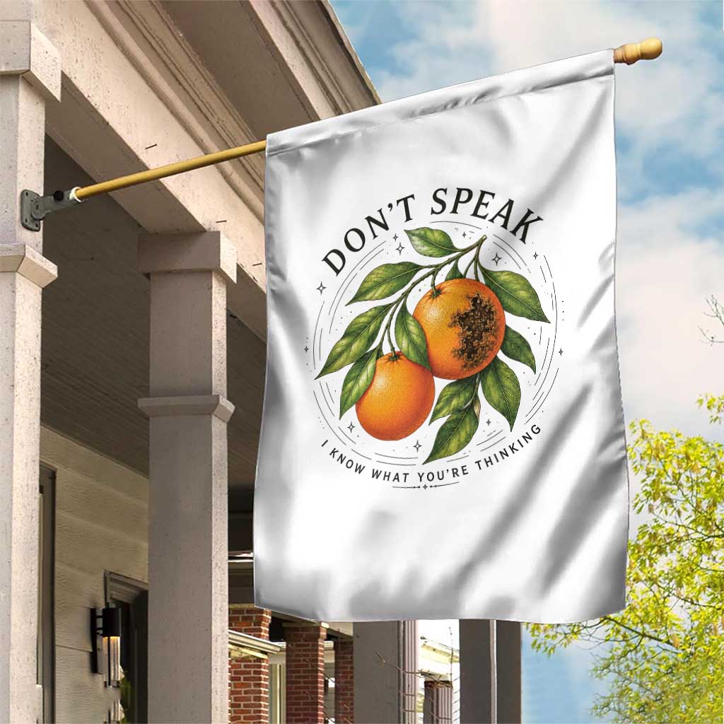 Subtle FDT Garden Flag Dont Speak Orange Graphic Retro Vintage TS10 Print Your Wear
