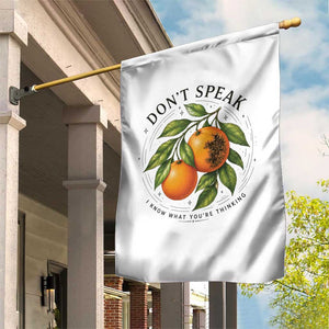 Subtle FDT Garden Flag Dont Speak Orange Graphic Retro Vintage TS10 Print Your Wear