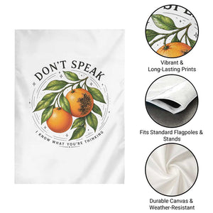Subtle FDT Garden Flag Dont Speak Orange Graphic Retro Vintage TS10 Print Your Wear