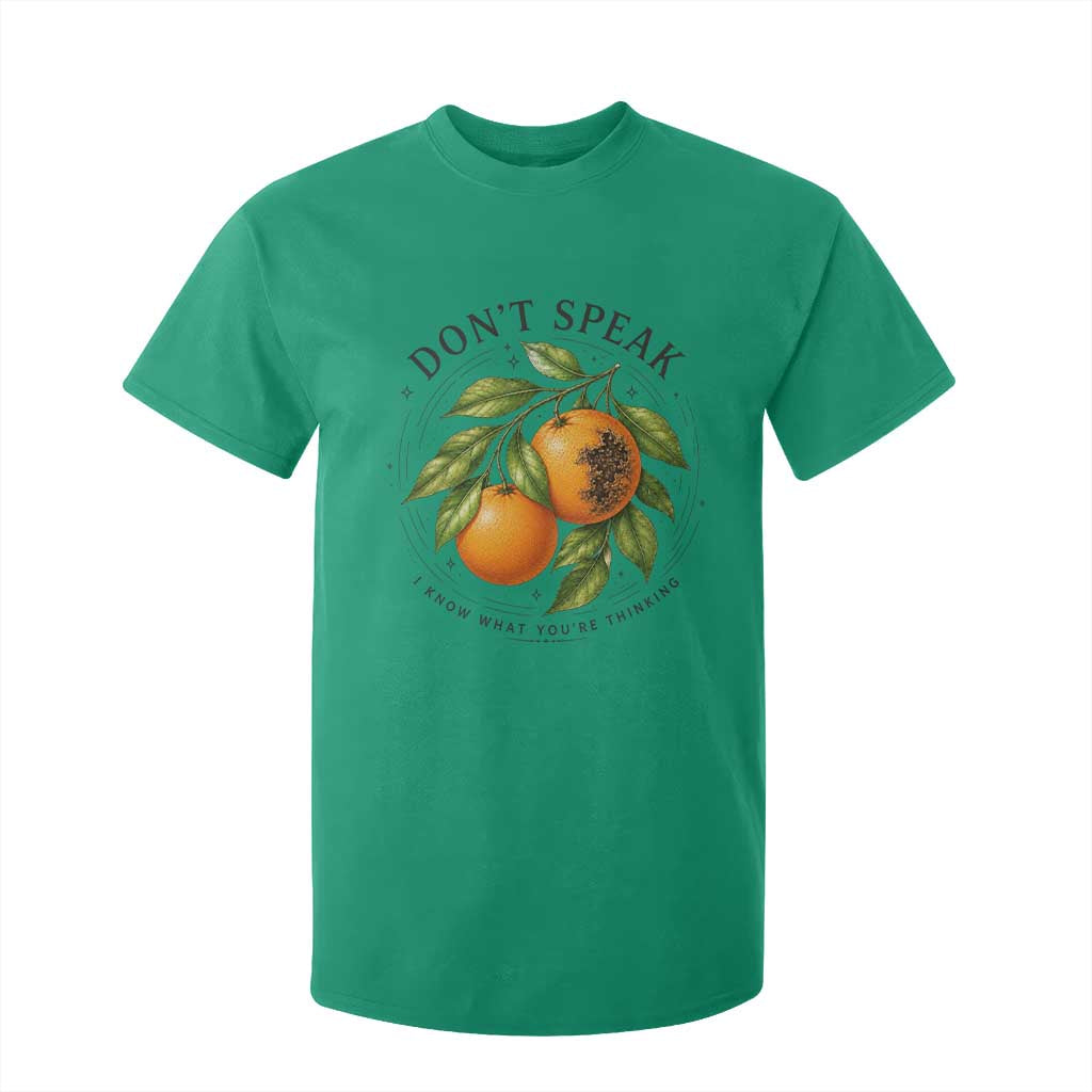 Subtle FDT T Shirt For Kid Dont Speak Orange Graphic Retro Vintage TS10 Irish Green Print Your Wear