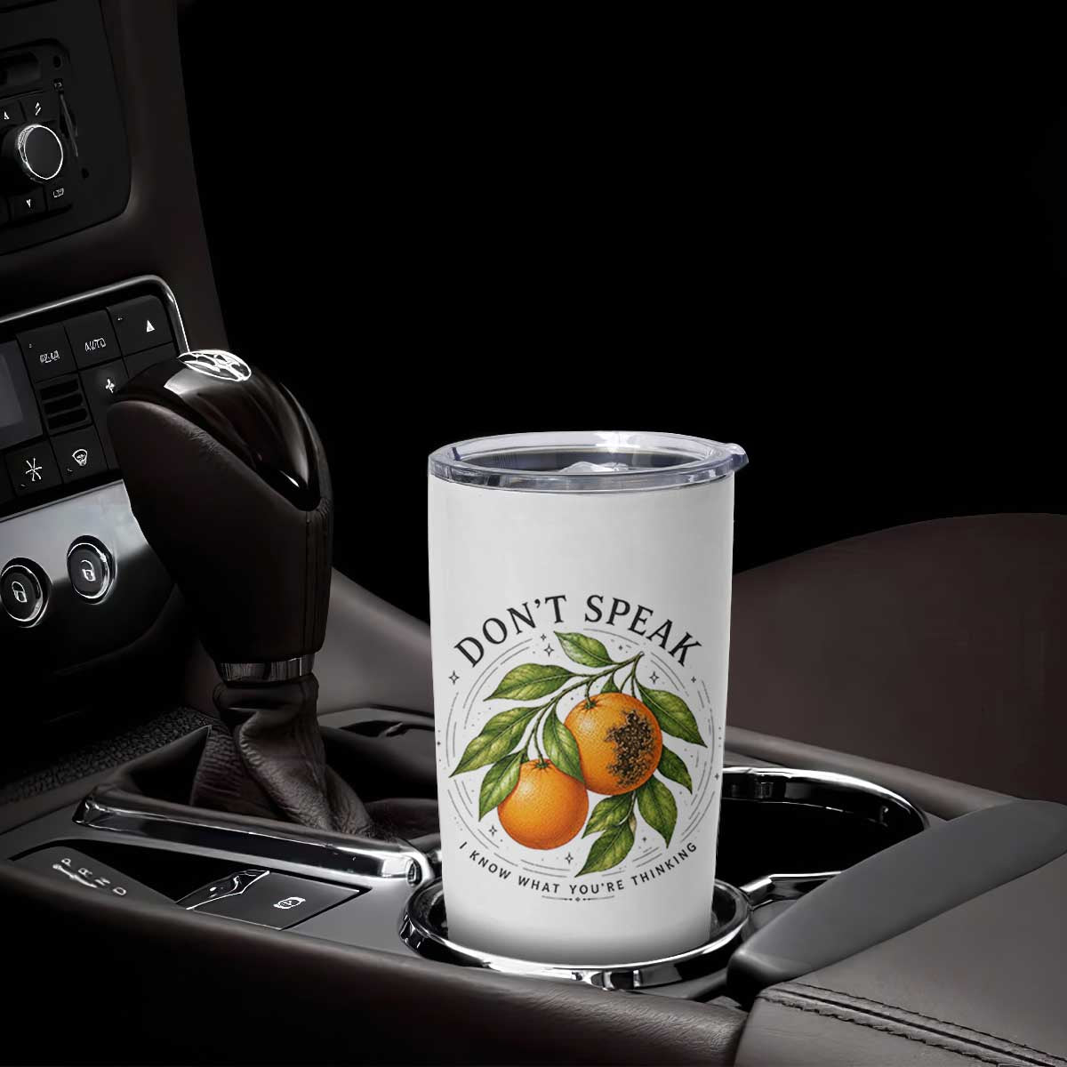 Subtle FDT Tumbler Cup Dont Speak Orange Graphic Retro Vintage TS10 Print Your Wear