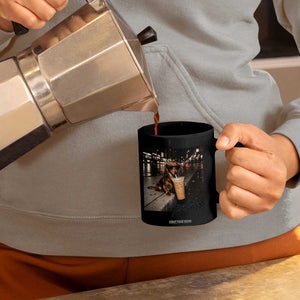 Dachshund Iced Coffee Coffee Mug Grunge Meme Graphic Funny Weiner Dog Lovers Dad TS10 Print Your Wear