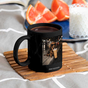Dachshund Iced Coffee Coffee Mug Grunge Meme Graphic Funny Weiner Dog Lovers Dad TS10 Print Your Wear