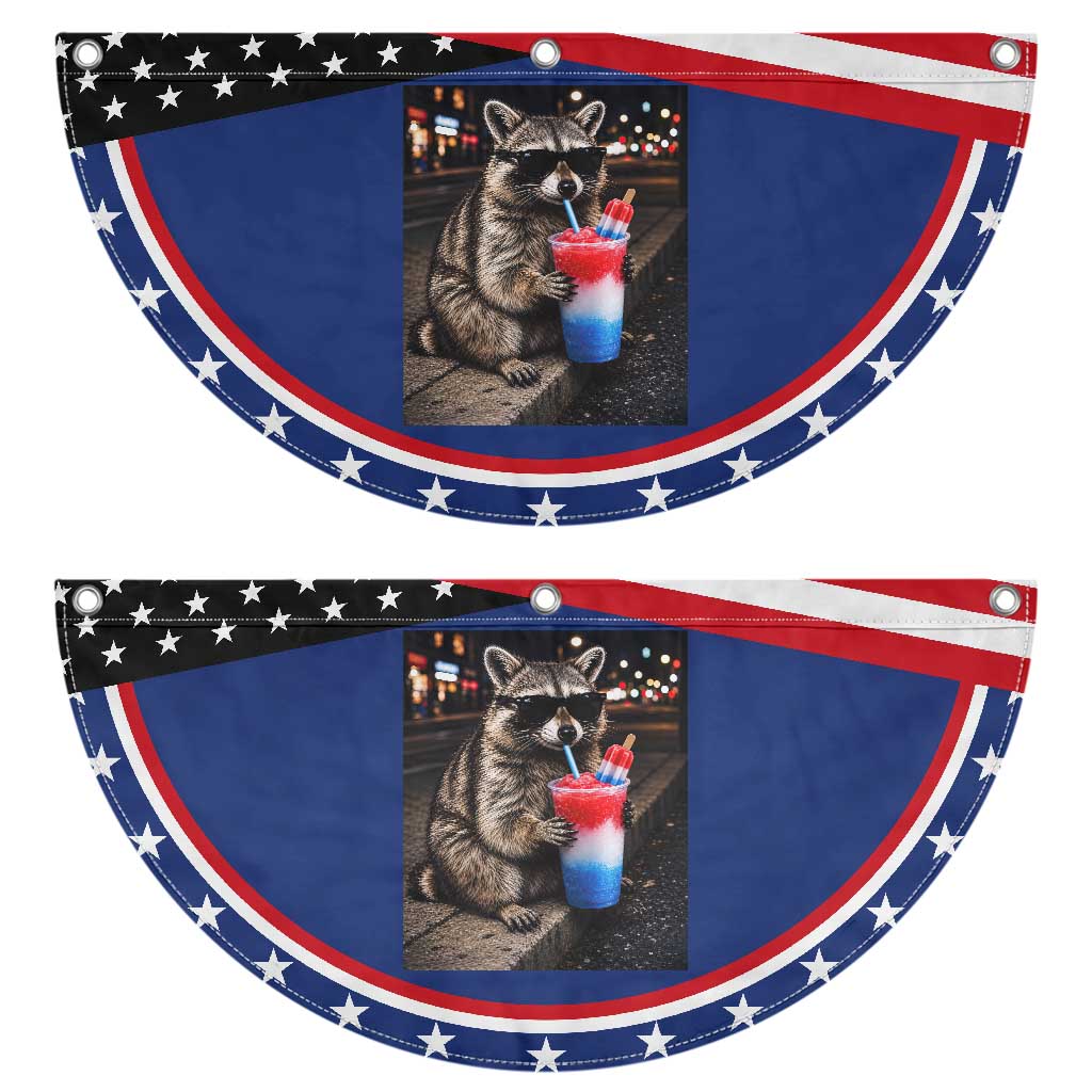 4th Of July Raccoon Drinking Slushie Patriotic Fan Flag 250 Anniversary USA Trash Panda Funny Meme TS10 2pcs pack Classic Navy Print Your Wear