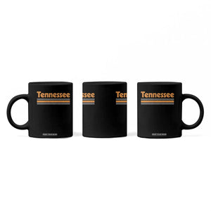 Vintage Tennessee Coffee Mug Retro Classic TN Orange Print Retro Three Stripe TS10 Print Your Wear