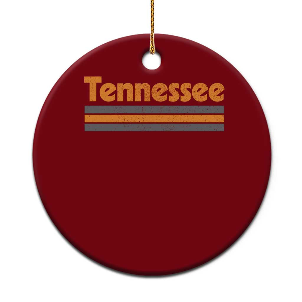 Vintage Tennessee Ceramic Ornament Retro Classic TN Orange Print Retro Three Stripe TS10 1pc Red Print Your Wear