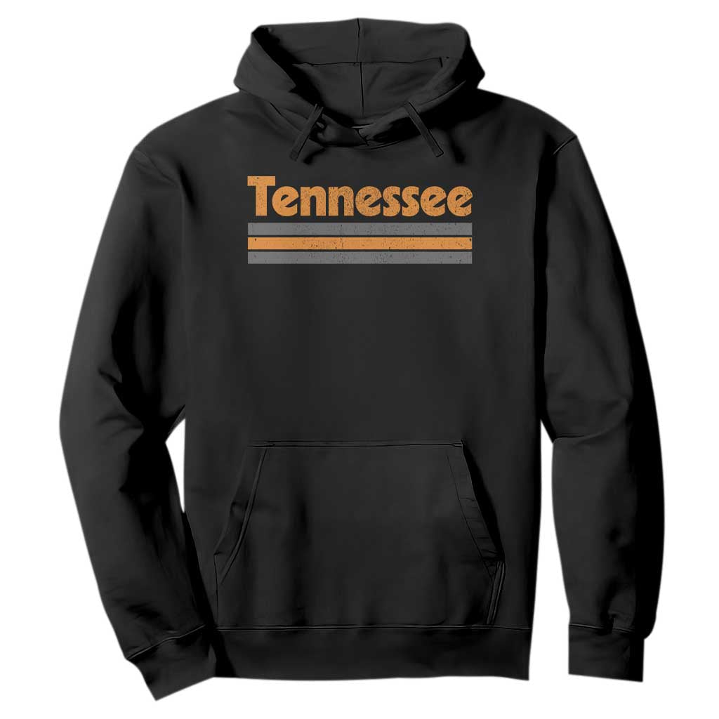 Vintage Tennessee Hoodie Retro Classic TN Orange Print Retro Three Stripe TS10 Black Print Your Wear
