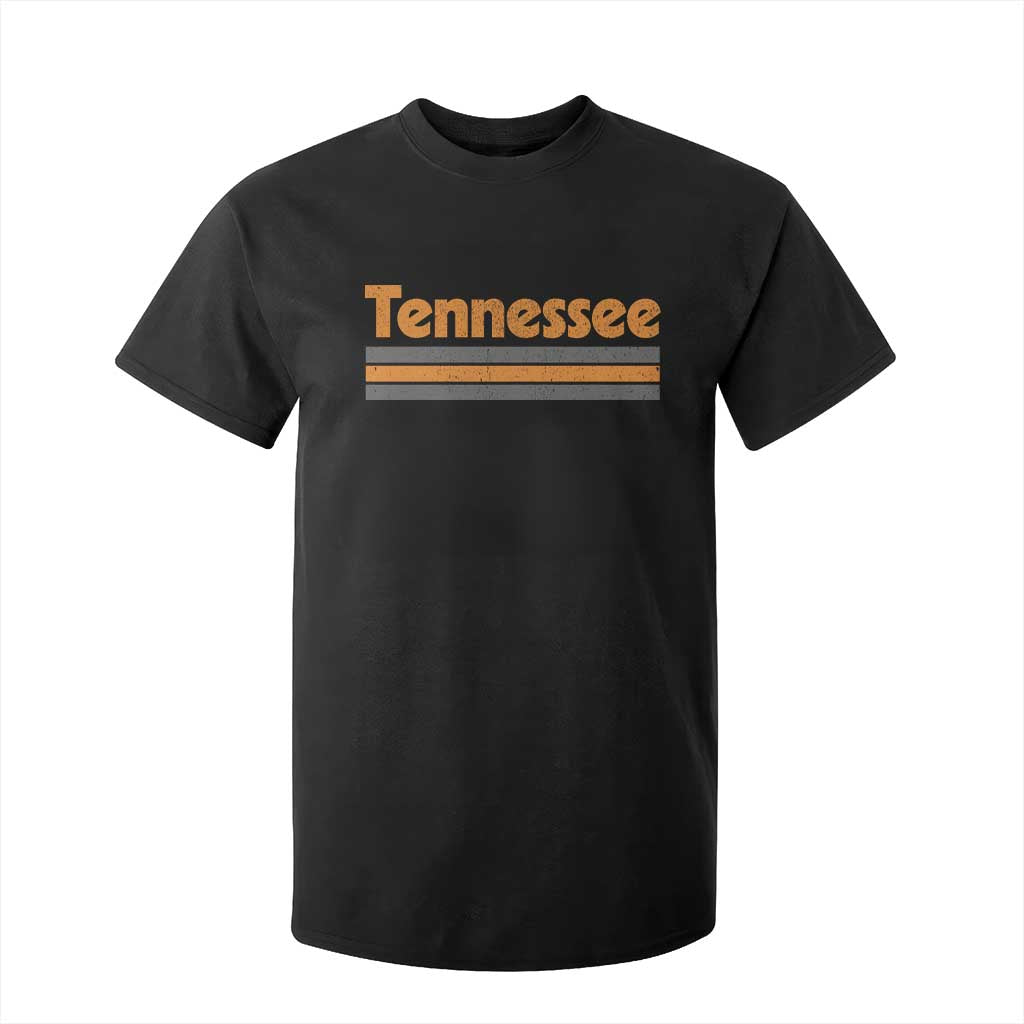 Vintage Tennessee T Shirt For Kid Retro Classic TN Orange Print Retro Three Stripe TS10 Black Print Your Wear