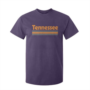 Vintage Tennessee T Shirt For Kid Retro Classic TN Orange Print Retro Three Stripe TS10 Purple Print Your Wear