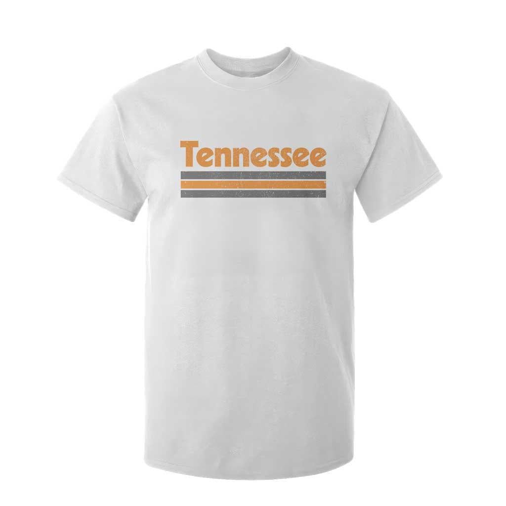 Vintage Tennessee T Shirt For Kid Retro Classic TN Orange Print Retro Three Stripe TS10 White Print Your Wear