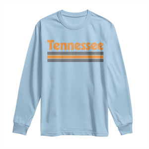 Vintage Tennessee Long Sleeve Shirt Retro Classic TN Orange Print Retro Three Stripe TS10 Light Blue Print Your Wear
