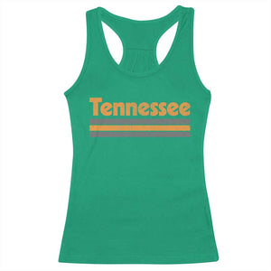 Vintage Tennessee Racerback Tank Top Retro Classic TN Orange Print Retro Three Stripe TS10 Irish Green Print Your Wear